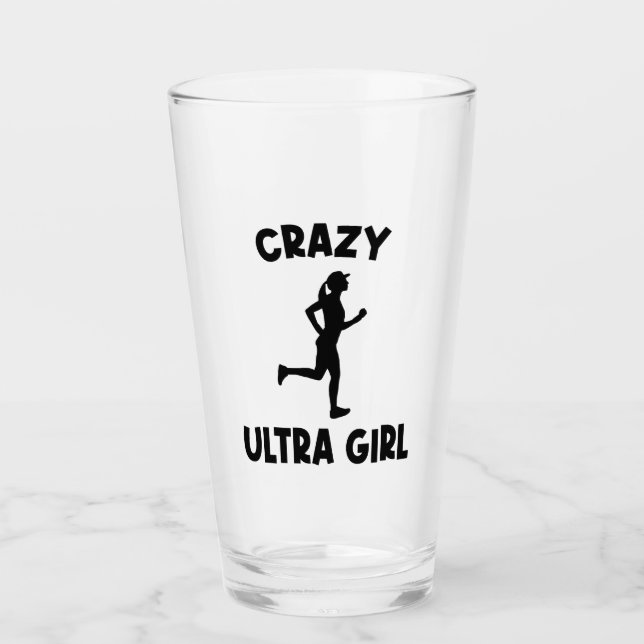 Crazy Ultra Running Girl Glaskopp (Framsida)