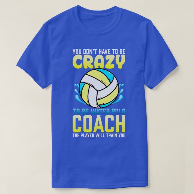 Crazy Vatten Polo Coach T Shirt (Design framsida)