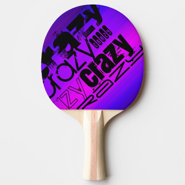 Crazy; Vibrant Violet Blue och Magenta Pingisracket (Framsidan)