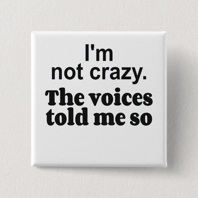 Crazy voices bf knapp (Framsida)