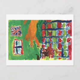 Crazy-vykort för katt vykort