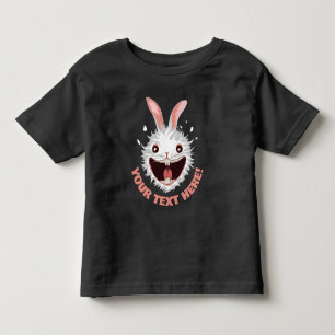 Crazy White Rabbit Ansikte T Shirt