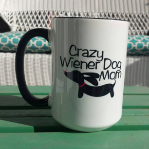 Crazy Wiener Hund Mamma Dachshund Coffee Mugg