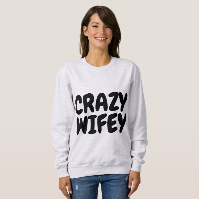 CRAZY WIFEY WIFE T-shirts (Hel framsida)