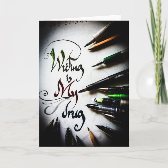 Crazy writer-manifest kort (Framsida)