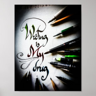 Crazy writer-manifest poster
