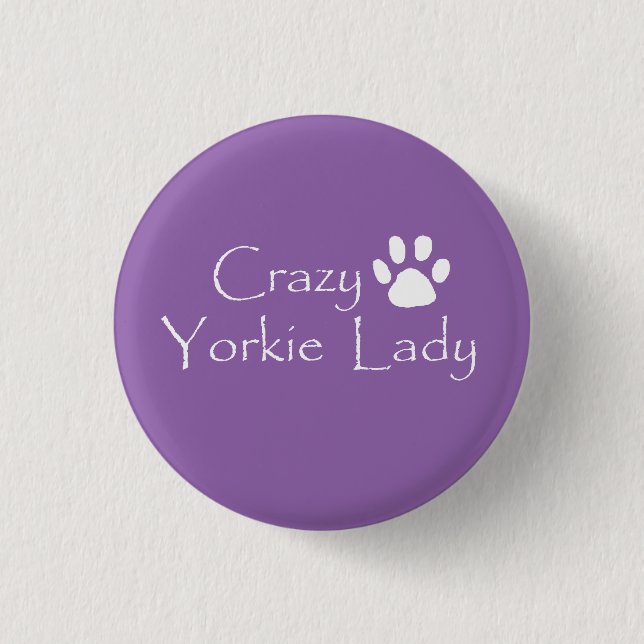 Crazy Yorkie Dam Knapp (Framsida)