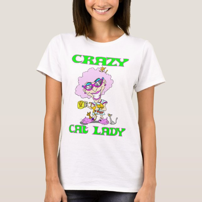 CRAZYCATLADY T-SHIRT (Framsida)