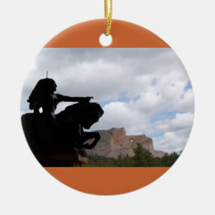 crazyHorseprydnad Julgransprydnad Keramik