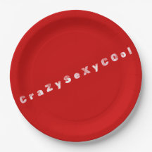 CrazySexyCool Tema Pappers Tallrikar