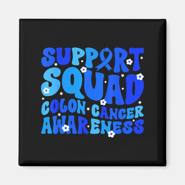 Crc colon cancer awareness support squad blue magnet (Framsidan)