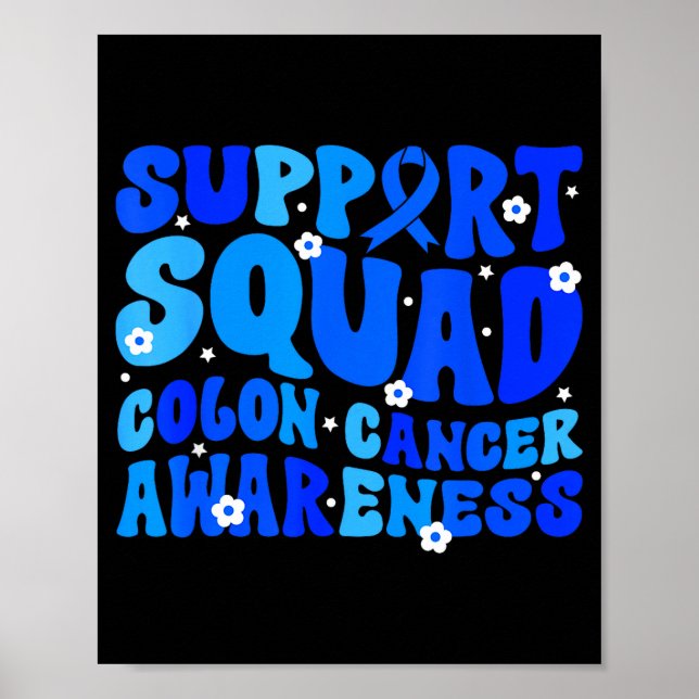 Crc colon cancer awareness support squad blue poster (Framsidan)