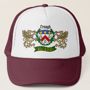 Creagh Irish Shield w/Griffins Keps