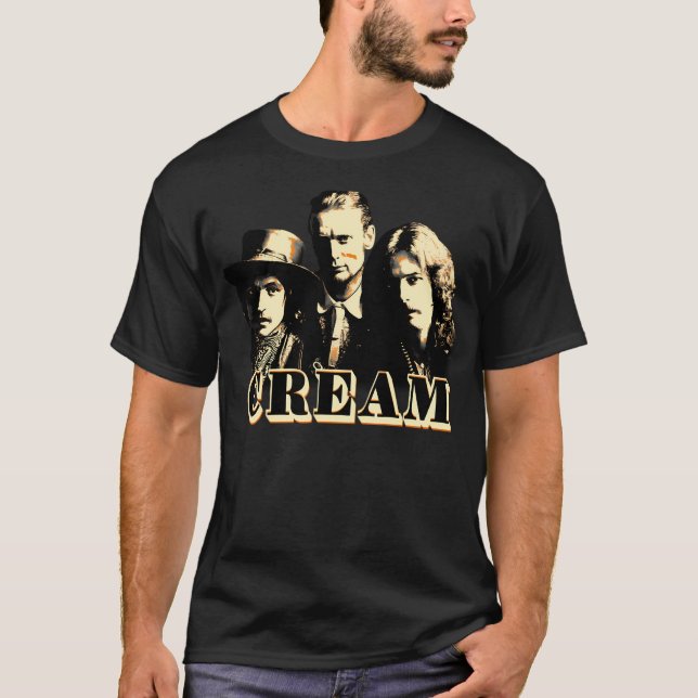Cream Band T Shirt (Framsida)