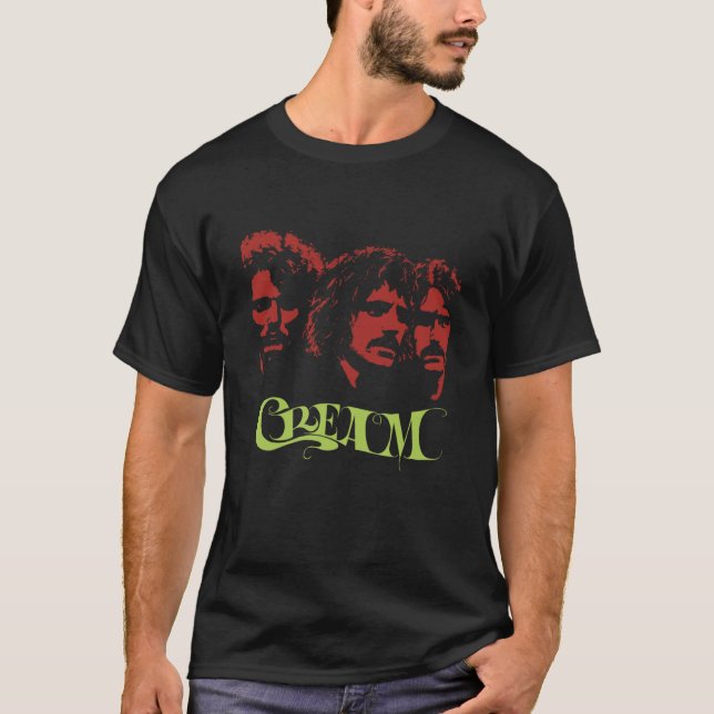 Cream Band  T Shirt (Framsida)