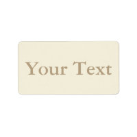 Cream & Beige Stickers eller etiketter med Anpassn