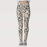 Cream Black Brown Leopard Animal   Leggings<br><div class="desc">Cream Black Brown Leopard Animal</div>