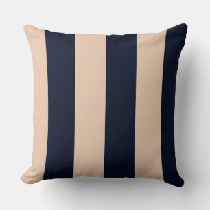 Cream/Black Thick Rand Reversible Pillow Kudde