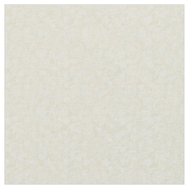 Cream Blommigt Tyg (Närbild)