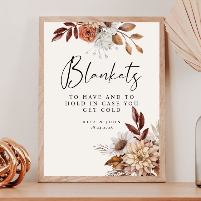 Cream Boho Bröllop att ha och att hålla i drickste Poster (Skapare uppladdad)