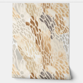 Cream Brown Animal Print
