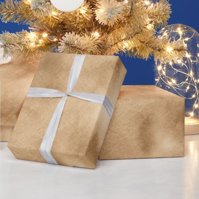 Cream Brown Watercolor Presentpapper (Helgdagar)