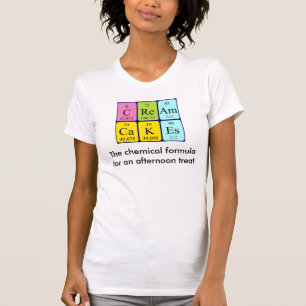 Cream Cakes periodiska bord-frasskjorta T-shirt