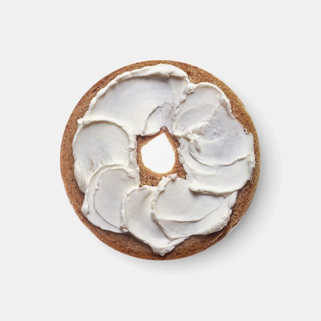 Cream Cheese Bagel Magnet (Framsidan)