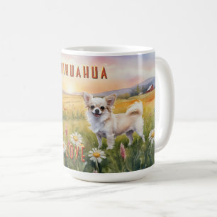 Cream Chihuahua-Twillingar i Sunrise Kaffemugg