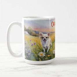 Cream Chihuahua-Twillingar i Sunrise Kaffemugg