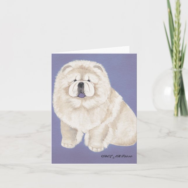 Cream Chow Card Kort (Framsida)