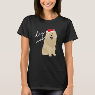 Cream Chow Chow Hund Mamma jul T Shirt