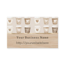 Cream Coffee Heart Cups Företagsnamn webbplats