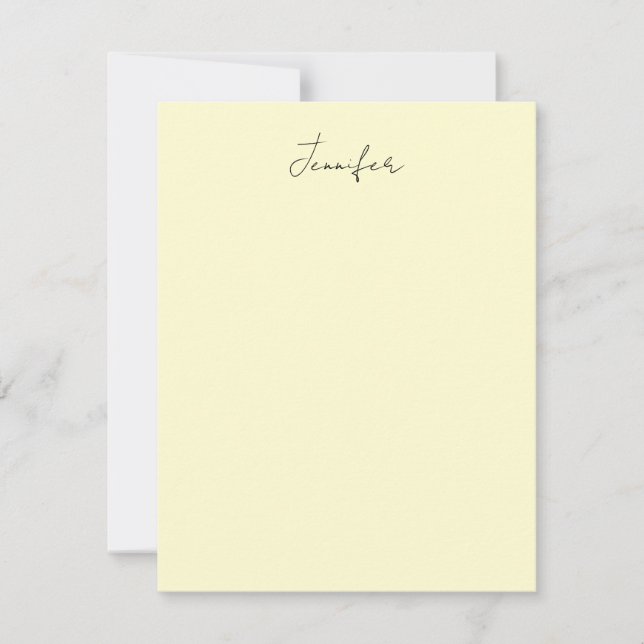 Cream color elegant modern minimalist plain name (Framsida)