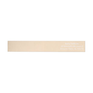 Cream Contemporary Matching Färg Etikettband