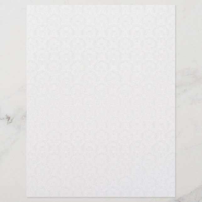 Cream Damask Wedding Stationery (Framsida)