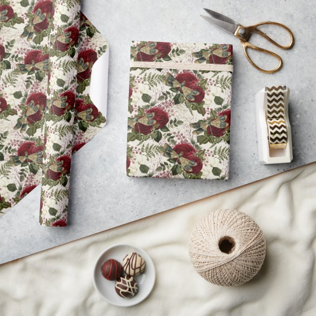 Cream Dragonflies och Ro Presentpapper (Hantverk)