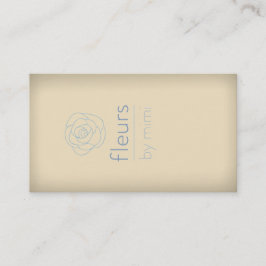 Cream Ecru-Affärskortet med Ro Visitkort