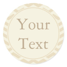 Cream & Ecru Stickers eller etiketter med Anpassni