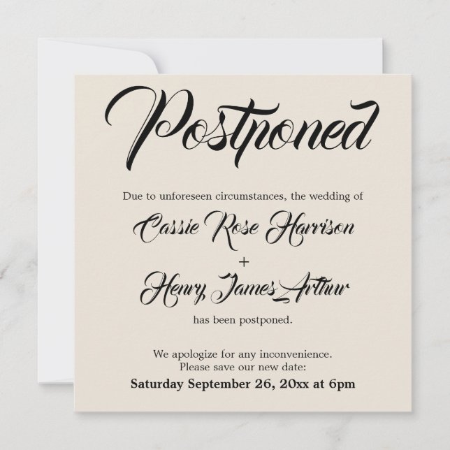 Cream Elaborate sköt upp tillkännagivandet från Br Inbjudningar (Framsida)