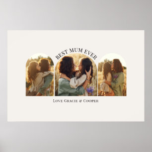Cream elegant Arch multifoto best morsa Poster