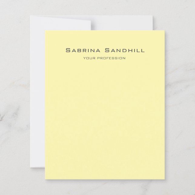Cream Elegant Plain Simple Minimalist Pappra Lakan (Framsida)