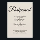 Cream-Eleganten senarelagd avisering av Bröllop Inbjudningar<br><div class="desc">Här är ett enkelt kort för att meddela dina gäster om det blir nödvändigt att ändra ditt bröllop-datum. Använda fält om mallen för att lägga till dina personuppgifter och göra den här eleganten till en minimalistisk design. Krämbakgrunden kan ändras till valfri färg. Alla typsnitt och färger kan också redigeras. Var...</div>