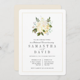 Cream + Elfenbenskusten | Rehearsal-middag för org Inbjudningar