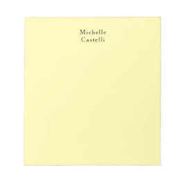 Cream Färg Professionell Unik klassisk ditt namn Anteckningsblock