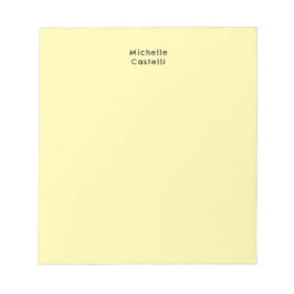 Cream Färg Professionell Unik klassisk ditt namn Anteckningsblock