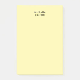 Cream Färg Professionell Unik klassisk ditt namn Post-it Block