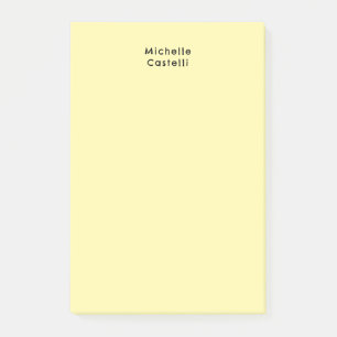 Cream Färg Professionell Unik klassisk ditt namn Post-it Block