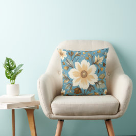Cream Flower Kudde