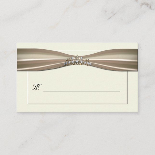 Cream Forme Place Card Placeringskort (Framsida)